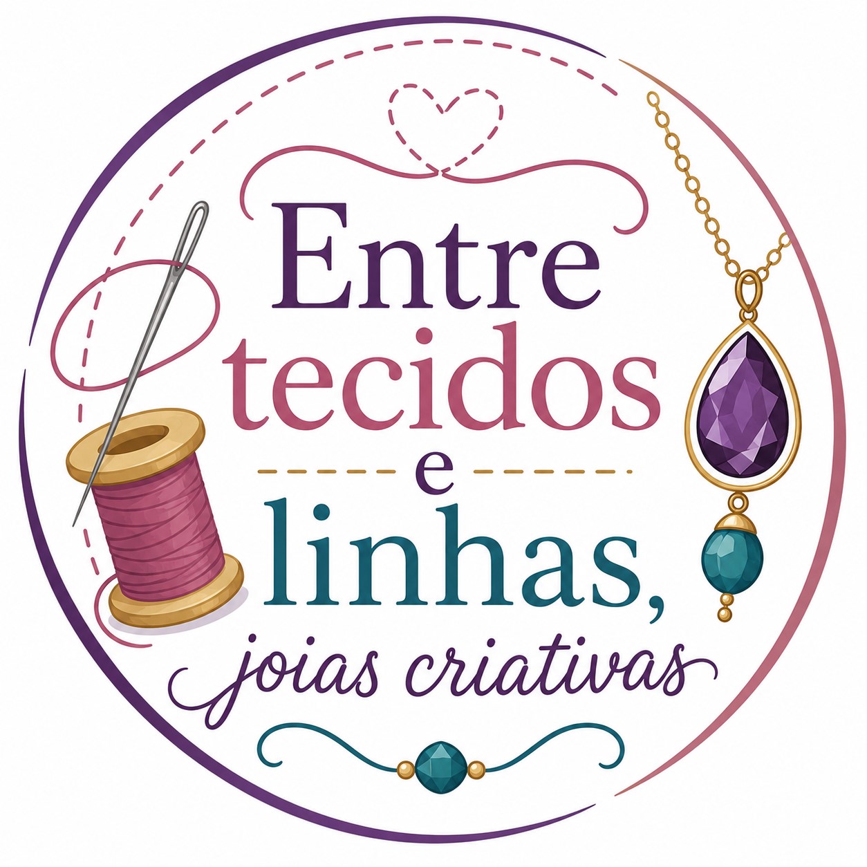 Entre tecidos e linhas, joias criativas - 1.ª edição